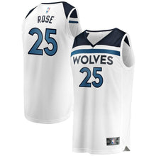 Load image into Gallery viewer, 25-Derrick Rose Minnesota Timberwolves  Jersey- Association Edition – White