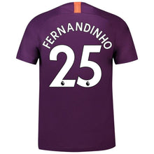 Load image into Gallery viewer, 25-Fernandinho Manchester City 2018-19 Third Stadium Player Jersey – Purple