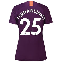 Load image into Gallery viewer, 25-Fernandinho Manchester City Women&#39;s 2018-19 Third Stadium Player Jersey – Purple