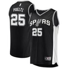 Load image into Gallery viewer, 25-Jakob Poeltl San Antonio Spurs  Jersey - Icon Edition - Black