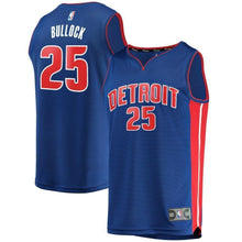 Load image into Gallery viewer, 25-Reggie Bullock Detroit Pistons  Jersey - Icon Edition – Blue