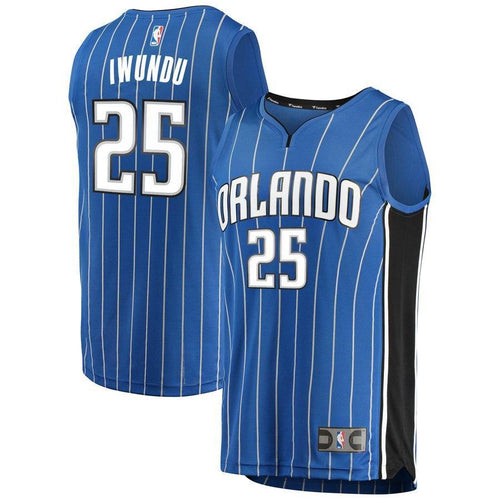 25-Wesley Iwundu Orlando Magic  Jersey - Icon Edition – Blue