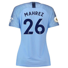 Load image into Gallery viewer, 26-Riyad Mahrez Manchester City Women&#39;s 2018-19 Home Stadium Player Jersey – Blue