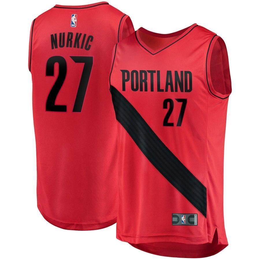 27-Jusuf Nurkic Portland Trail Blazers Jersey - Statement Edition - Red