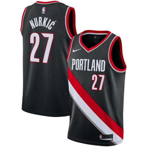 27-Jusuf Nurkic Portland Trail Blazers Swingman Jersey - Icon Edition – Black