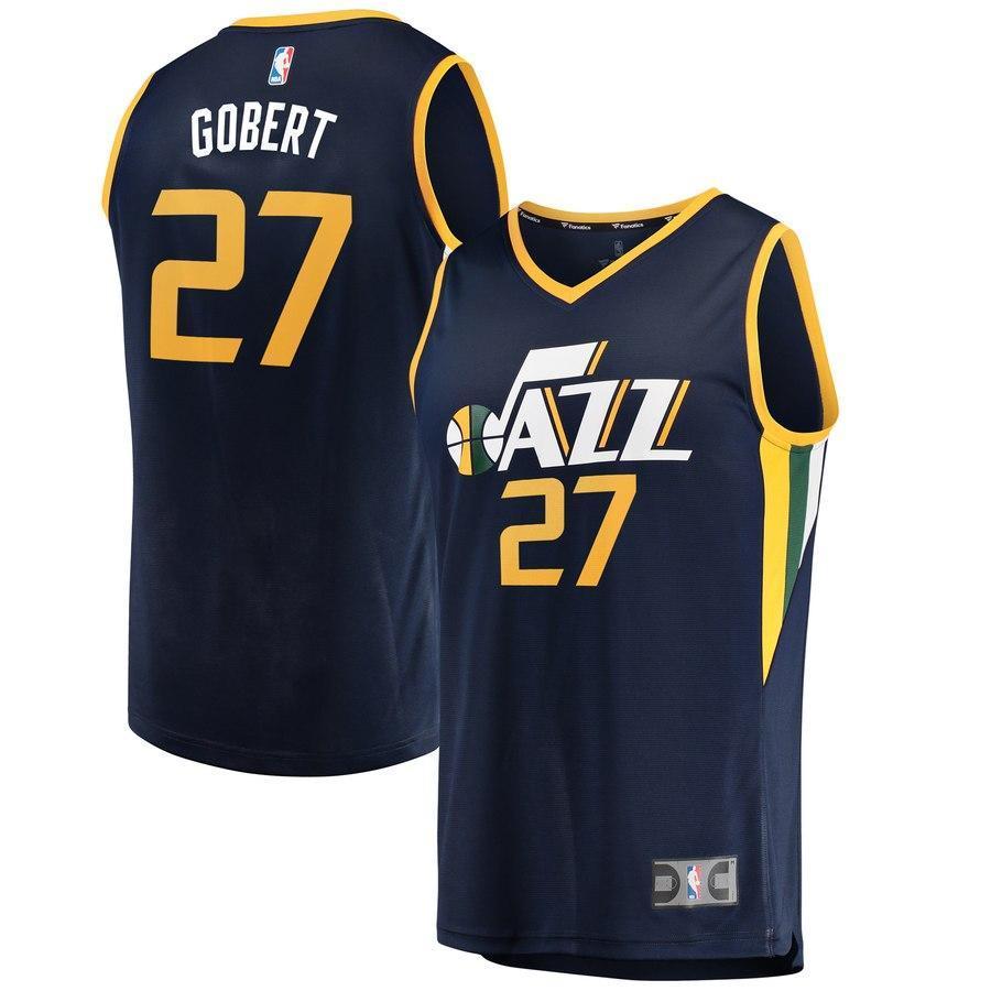 27-Rudy Gobert Utah Jazz Jersey Navy - Icon Edition