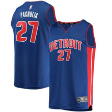 Load image into Gallery viewer, 27-Zaza Pachulia Detroit Pistons Jersey - Icon Edition - Blue