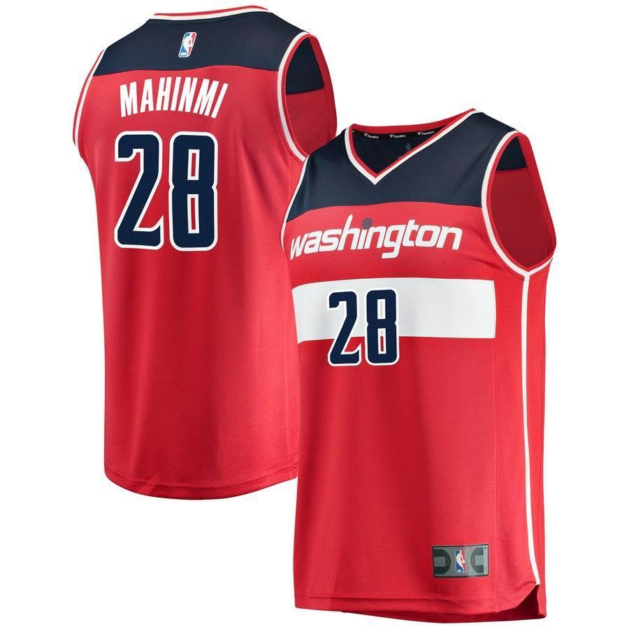 28-Ian Mahinmi Washington Wizards  Team Color Player Jersey Red - Icon Edition
