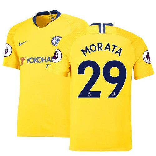 29-Álvaro Morata Chelsea 2018-19 Away Stadium Player Jersey – Yellow