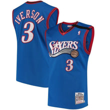 Load image into Gallery viewer, 3-Allen Iverson Philadelphia 76ers 1999-2000 Hardwood Classics Authentic Jersey - Royal