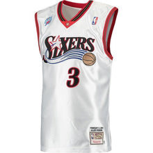 Load image into Gallery viewer, 3-Allen Iverson Philadelphia 76ers 2001 Hardwood Classics Authentic Jersey - White