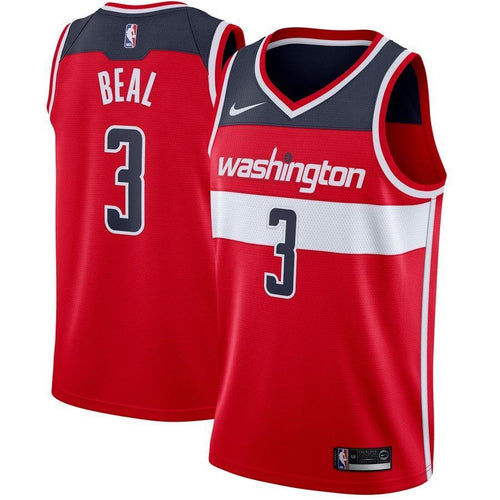 3-Bradley Beal Washington Wizards Swingman Jersey Red - Icon Edition