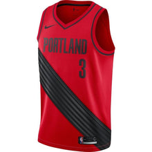 Load image into Gallery viewer, 3-C.J. McCollum Portland Trail Blazers Swingman Jersey - Statement Edition – Red