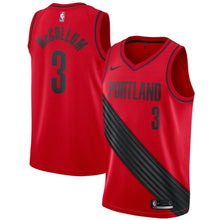 Load image into Gallery viewer, 3-C.J. McCollum Portland Trail Blazers Swingman Jersey - Statement Edition – Red