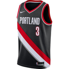 Load image into Gallery viewer, 3-C.J. McCollum Portland Trail Blazers Swingman Jersey Black - Icon Edition
