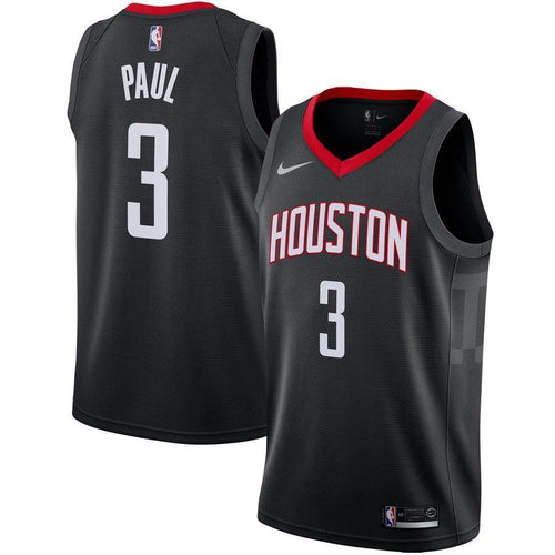 3-Chris Paul Houston Rockets Swingman Jersey - Statement Edition – Black