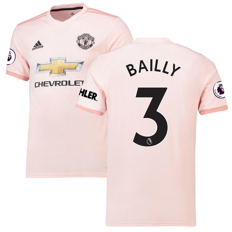 3-Eric Bailly Manchester United 2018-19 Away Player Jersey – Coral
