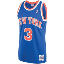 Load image into Gallery viewer, 3-John Starks New York Knicks 1991-92 Hardwood Classics Swingman Jersey – Blue