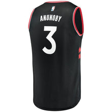 Load image into Gallery viewer, 3-OG Anunoby Toronto Raptors  Jersey Black - Statement Edition