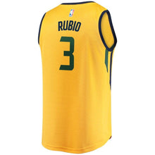 Load image into Gallery viewer, 3-Ricky Rubio Utah Jazz  Player Jersey Gold - Statement Edition