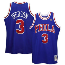 Load image into Gallery viewer, 3- Philadelphia 76ers  Allen Iverson &#39;96-&#39;97 Hardwood Classics 50 Year Anniversary Throwback Premium Jersey