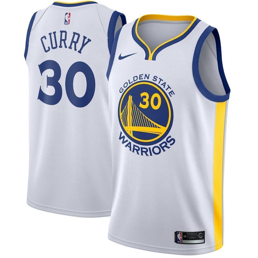 30-Stephen Curry Golden State Warriors Swingman Jersey White - Association Edition