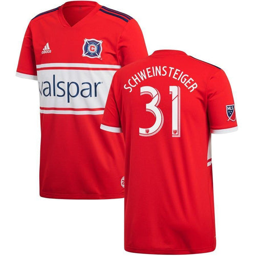 31-Bastian Schweinsteiger Chicago Fire 2018 Primary Player Jersey – Red