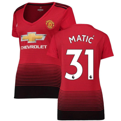 31-Nemanja Matic Manchester United Women's 18-19 Home Jersey – Red