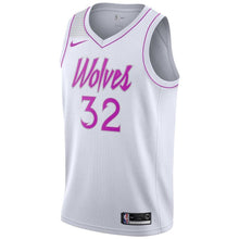 Load image into Gallery viewer, 32-Karl-Anthony Towns Minnesota Timberwolves 2018-19 Swingman Jersey White – Earned Edition