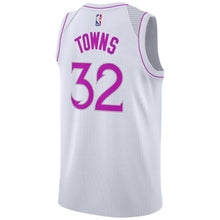 Load image into Gallery viewer, 32-Karl-Anthony Towns Minnesota Timberwolves 2018-19 Swingman Jersey White – Earned Edition