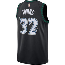 Load image into Gallery viewer, 32-Karl-Anthony Towns Minnesota Timberwolves Hardwood Classics Swingman Jersey – Black