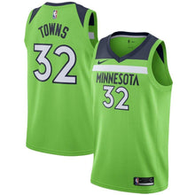 Load image into Gallery viewer, 32-Karl-Anthony Towns Minnesota Timberwolves Swingman Jersey - Statement Edition – Green