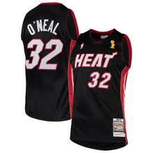Load image into Gallery viewer, 32-Shaquille O&#39;Neal Miami Heat  2005-06 Hardwood Classics Authentic Jersey - Black
