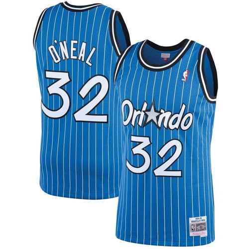 32-Shaquille O'Neal Orlando Magic  1994-95 Hardwood Classics Swingman Jersey – Blue