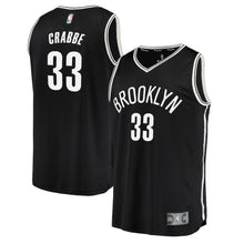 Load image into Gallery viewer, 33-Allen Crabbe Brooklyn Nets Jersey - Icon Edition – Black