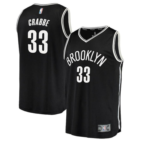 33-Allen Crabbe Brooklyn Nets Jersey - Icon Edition – Black