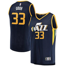 Load image into Gallery viewer, 33-Ekpe Udoh Utah Jazz  Player Jersey - Icon Edition – Navy