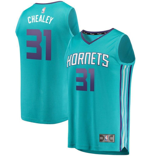 31-Joe Chealey Charlotte Hornets Jersey - Icon Edition - Teal