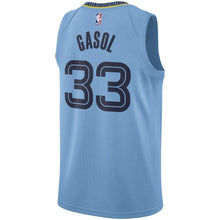 Load image into Gallery viewer, 33-Marc Gasol Memphis Grizzlies Swingman Jersey - Statement Edition – Light Blue