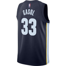 Load image into Gallery viewer, 33-Marc Gasol Memphis Grizzlies Swingman Jersey Navy - Icon Edition