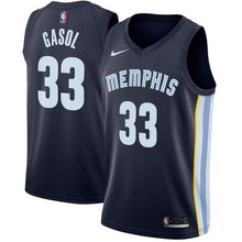 Load image into Gallery viewer, 33-Marc Gasol Memphis Grizzlies Swingman Jersey Navy - Icon Edition