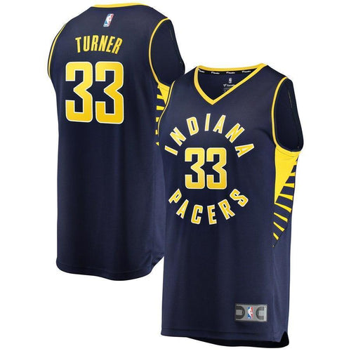33-Myles Turner Indiana Pacers Jersey Navy - Icon Edition