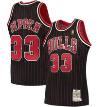 Load image into Gallery viewer, 33-Scottie Pippen Chicago Bulls  Hardwood Classics Authentic Jersey - Black