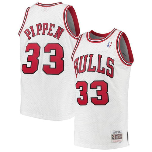 33-Scottie Pippen Chicago Bulls  Hardwood Classics Swingman Jersey – White