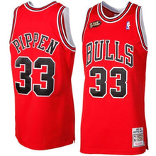 Load image into Gallery viewer, 33-Scottie Pippen Chicago Bulls 1997-1998 Throwback Authentic Jersey - Red