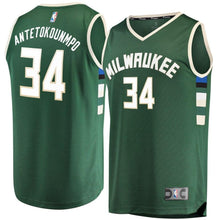 Load image into Gallery viewer, 34-Giannis Antetokounmpo Milwaukee Bucks  Jersey Green - Icon Edition