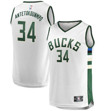 Load image into Gallery viewer, 34-Giannis Antetokounmpo Milwaukee Bucks  Jersey White - Association Edition
