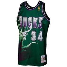 Load image into Gallery viewer, 34-Mitchell &amp; Ness Ray Allen Milwaukee Bucks 1996-1997 Hardwood Classics Throwback Authentic Jersey - Green