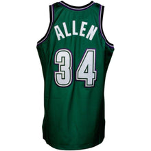 Load image into Gallery viewer, 34-Mitchell &amp; Ness Ray Allen Milwaukee Bucks 1996-1997 Hardwood Classics Throwback Authentic Jersey - Green