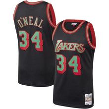 Load image into Gallery viewer, 34-Shaquille O&#39;Neal Los Angeles LakersHardwood Classics Christmas Swingan Collection Jersey – Black